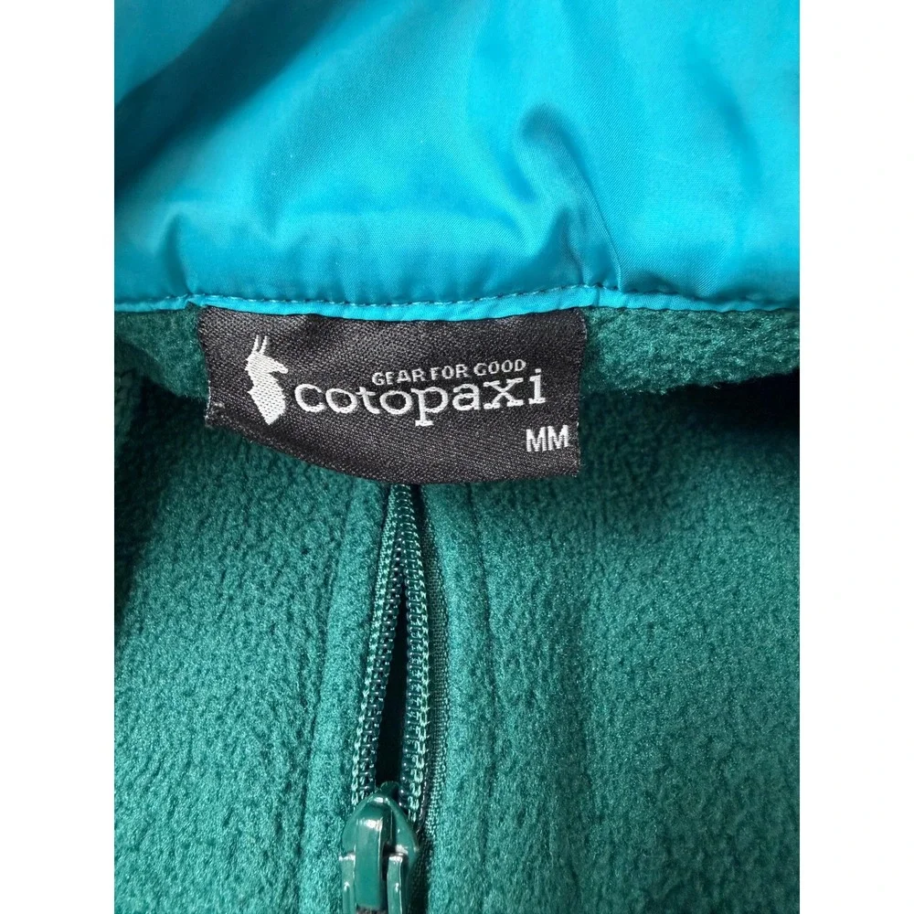 Cotopaxi Teca Full Zip Fleece Jacket Green Multi Colorblock Rainbow M Gorpcore